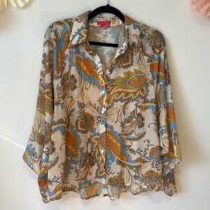 Flying tomato blouse medium